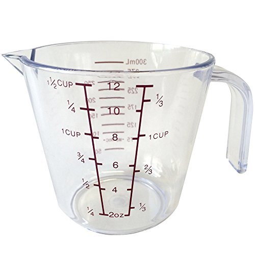 Norpro 4-Cup Capacity Plastic Measuring Cup, Multicolor