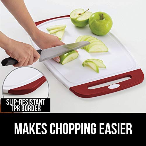 Gorilla Grip Original Reversible Cutting Board (3-Piece) BPA Free, Dishwasher