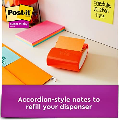 Post-It Super Sticky Pop-Upnotes, 3X3 In, 6 Pads, 2X The Sticking