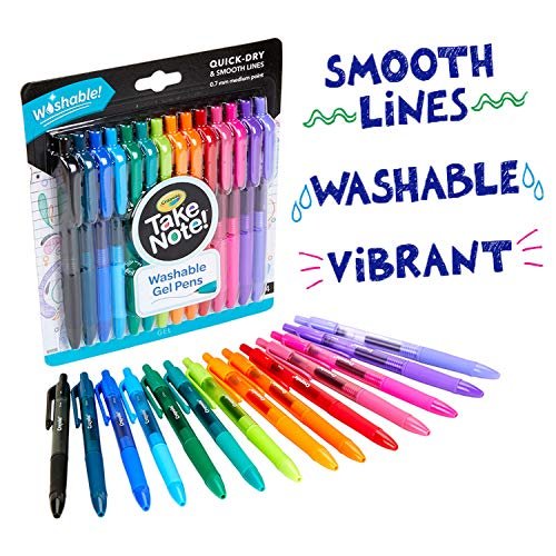 Crayola Colored Gel Pens For Kids And Adult Coloring, Washable Pens Medium  Point, 14 Count - Imported Products from USA - iBhejo
