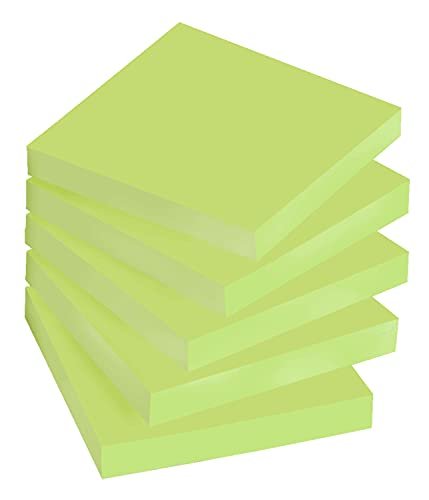 Post-It Super Sticky Notes, 3X3 In, 5 Pads, 2X The Sticking Power, Limeade  Green, Recyclable (654-5Ssle) - Imported Products from USA - iBhejo