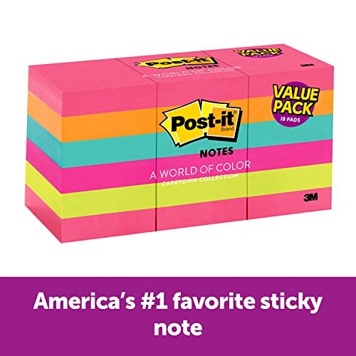 Post-it Pop-up notes, 3x3 in, 5 pads, America's #1 sticky notes (pack of 3)