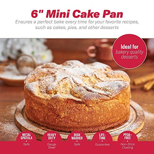 Wilton Mini Round Cake Pans, STD, SilverWilton Non-Stick Mini