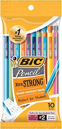 BIC Xtra-Strong Mechanical Lead Pencil, Colorful Barrel, Thick