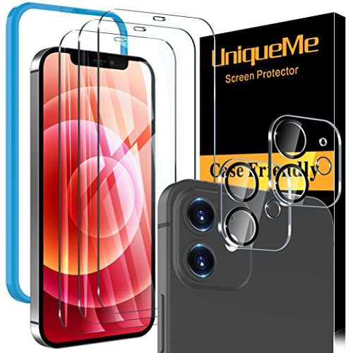 UniqueMe [5 Pack] Compatible con iPhone12 Pro Max Protector de