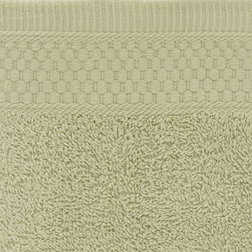 Baltic Linen 24-Piece Everyday Ringspun Cotton Towel Set 24 Piece Green