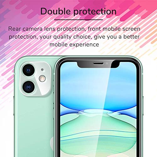 UniqueMe Camera Lens Protector compatible with iPhone 11 Pro/iPhone 11 Pro  Max Tempered Glass,[Not for iPhone 11] Easy Install 9H Hardness HD Clear [