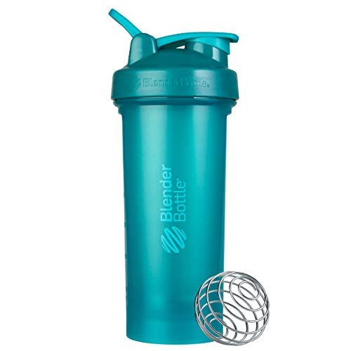 BlenderBottle Classic Shaker Bottle Perfect for Protein Shakes and Pre  Workout, 28-Ounce, Black