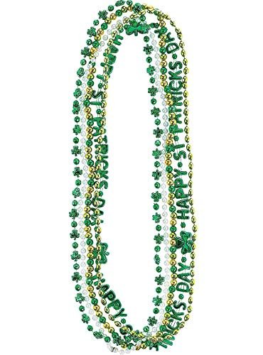 NWT St Patricks Day Irish Shamrock Novelty Headband Green Beads Tie Necklace  Lot | eBay