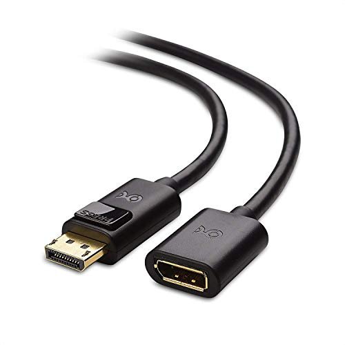 Cable Matters Gold Plated DisplayPort Male to Female Extension Cable 6 Feet