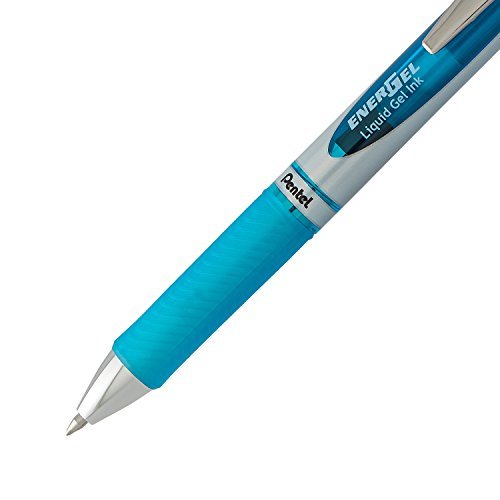 Pentel EnerGel RTX Retractable Liquid Gel Pen, (0.7mm) Metal Tip, Medium Line,Assorted Ink, 8-Pk (BL77BP8M1)