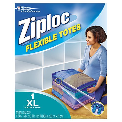  Ziploc Flexible Totes Clothes and Blanket Storage Bags, Perfect  for Closet Organization and Storing Under Beds, XL, 1 Count : Home & Kitchen