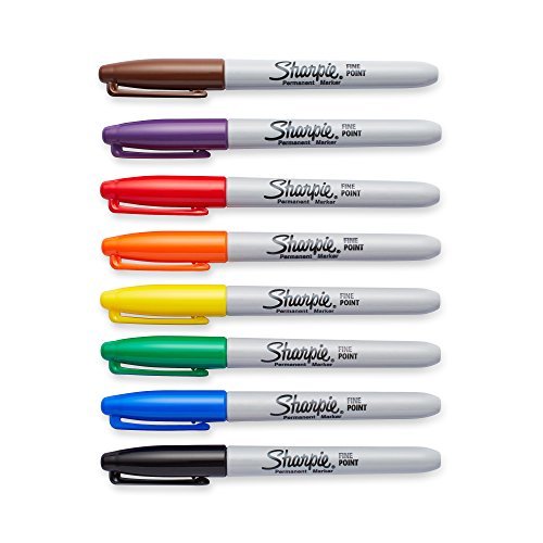 Avery Marks-A-Lot Permanent Markers, Pen-Style Size, Bullet Tip, 3 Black  Markers (29837)