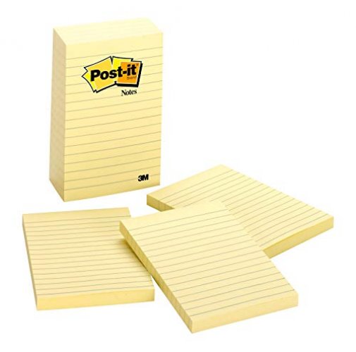 Post-it Super Sticky Notes, 8x6 inches, 4 Pads, (Orange, Pink, Blue,  Green), Recyclable (6845-SSP)