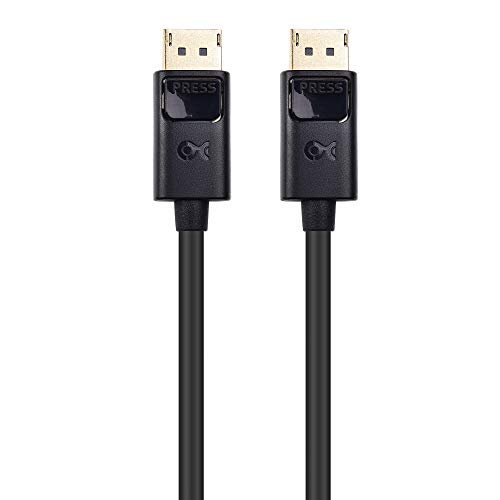 Cable Matters Premium Braided 6 ft 32.4Gbps USB C to DisplayPort 1.4 Cable,  Support 8K 60Hz /4K 144Hz (USB-C to DisplayPort, USB C to DP) in Gray 