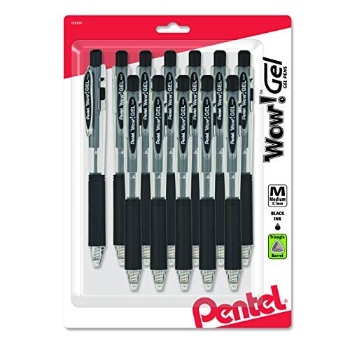 Pentel Sparkle Pop Metallic Gel Pen, (1.0mm) Bold Line, Assorted Colors,  4-Pack, Bold (K91BP4M1) : : Office Products