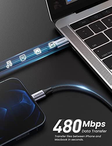 UGREEN USB C to Lightning Cable- 6FT MFi Certified PD Fast Charging  Lightning Cord Compatible with iPhone 14/14 Pro/14 Pro Max, iPhone