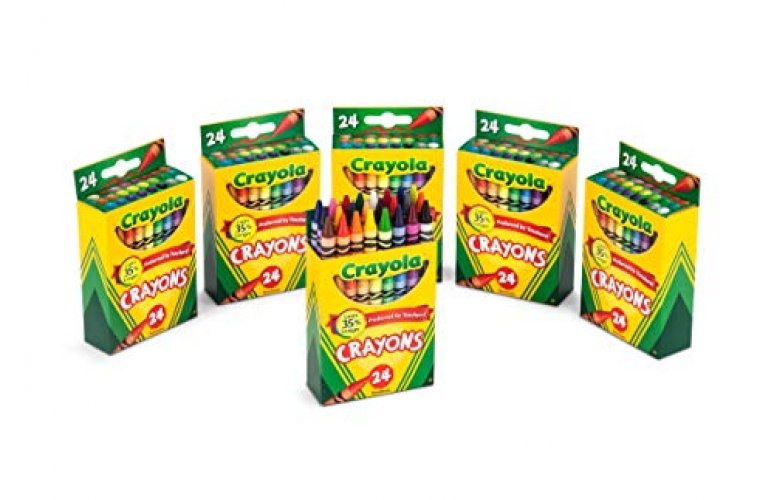 Crayola Crayons Bulk, 24 Crayon Packs with 24 Assorted Colors, 24