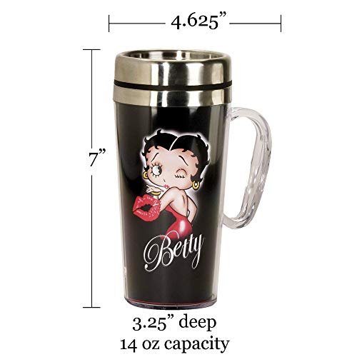 Betty Boop - Boop-Oop-A-Doop 16 oz. Plastic Travel Mug