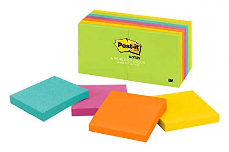 Post-it Notes, 3x3 in, 14 Pads, America's #1 Favorite Sticky Notes, Floral  Fantasy Collection, Bold Colors, Clean Removal, Recyclable (654-5PK)