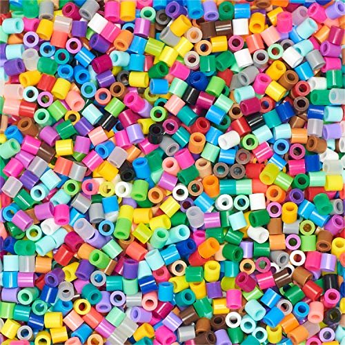 Colorations Regular Fuse Beads and 6 Pegboards in a Bucket - 22,000 Beads