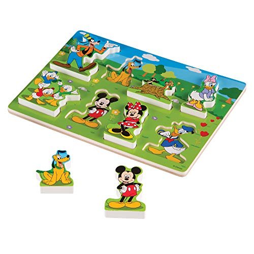 Melissa & Doug Disney Mickey Mouse Wooden Chunky Puzzle (8 pcs) - Disney  Characters Wooden Puzzle, Mickey Mouse Puzzle For Toddlers And Kids Ages 2+