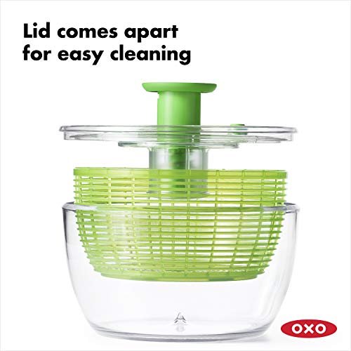  OXO Good Grips Large Salad Spinner - 6.22 Qt., White