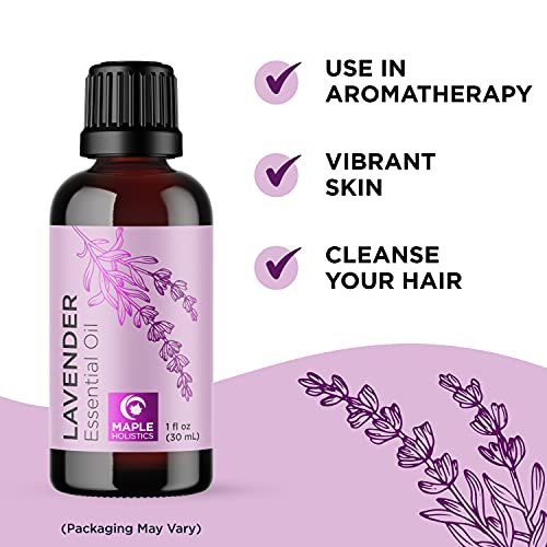 Pure Lavender Oil Essential Oil - Premium Lavender Essential Oil For Hair  Skin And Nails - Lavender Aromatherapy Oil For Diffusers Humidifiers And Li  - Imported Products from USA - iBhejo