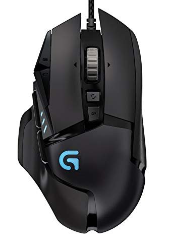 Logitech G502 Proteus Spectrum RGB Tunable Gaming Mouse, 12,000 DPI  On-The-Fly DPI Shifting, Personalized Weight and Balance Tuning with (5)  3.6g