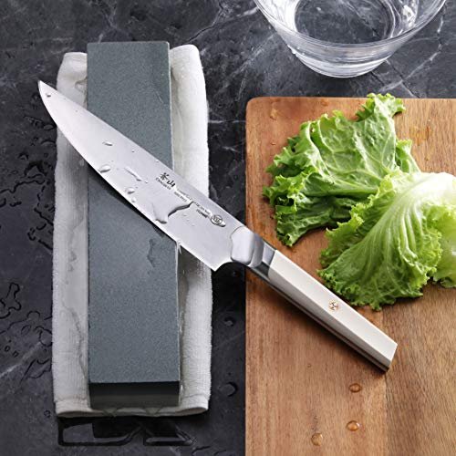 Chef'sChoice Manual Knife Sharpener with Diamond Abrasive Honing for  Serrated and Straight Knives has Compact Design and Secure Grip Supports  Right or