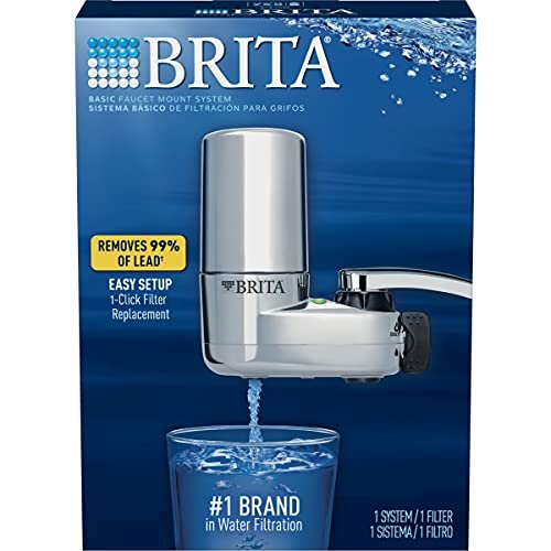 Brita Water Filter For Sink, Faucet Mount Water Filtration System For Tap  Water, Reduces 99% Of Lead, Chrome - Imported Products from USA - iBhejo
