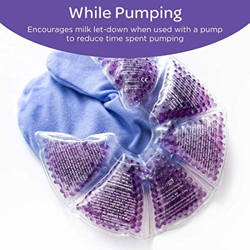 Lansinoh TheraPearl 3-in-1 Breast Therapy 2 Hot/Cold Packs & Soft Covers