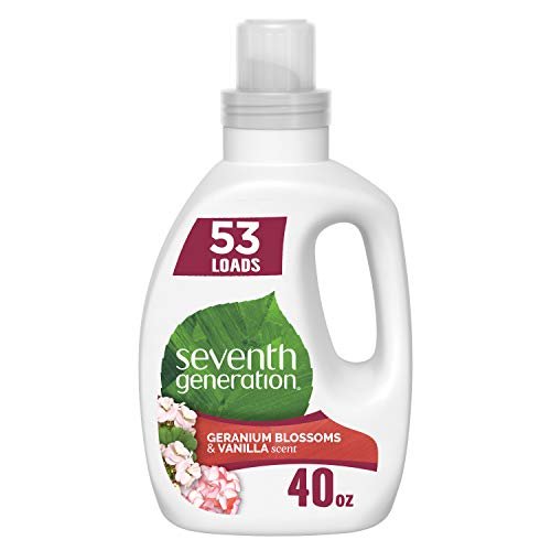 Seventh Generation Concentrated Laundry Detergent, Stain Fighting Formula,  Geranium Blossom & Vanilla, 40 Oz (53 Loads) - Imported Products from USA -  iBhejo