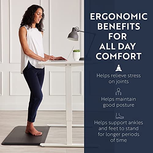 Ergonomic Standing Desk Mat: Cushioned Anti-Fatigue Office Floor