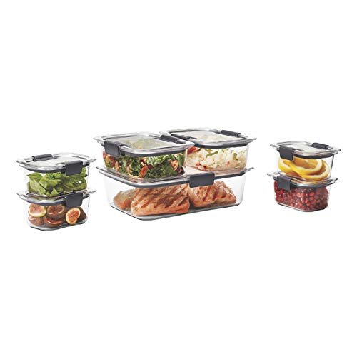 Rubbermaid Brilliance 1.3 Cup Stain-Proof Food Storage Container, Set of 2  