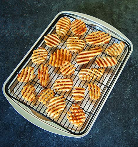  Nordic Ware Oven Crisp Baking Tray, 17.10 x 12.40 x 1.40  inches, Natural: Home & Kitchen