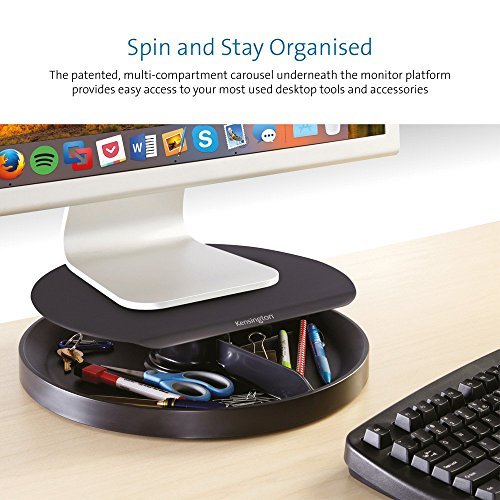 Kensington Smart Fit Spin2 Monitor Stand - Black (K52787Ww), 3.1