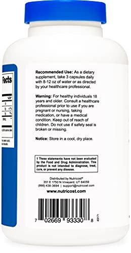 Nutricost Glucomannan 1,800Mg Per Serving, 180 Capsules - Natural Fiber  Source, Non-Gmo, Gluten Free - Imported Products from USA - iBhejo