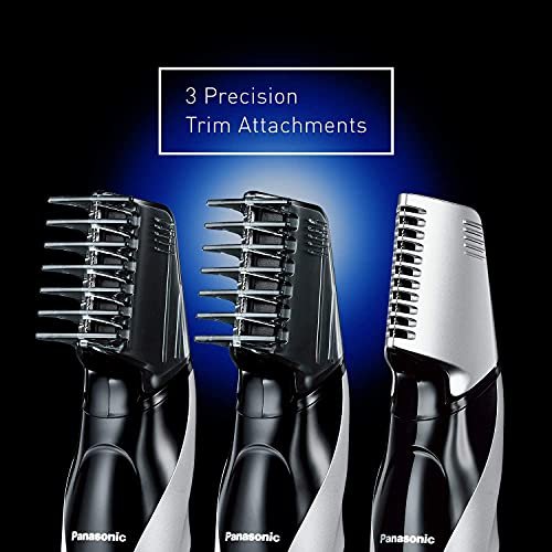 Panasonic Body Hair Trimmer for Men, Cordless Waterproof Design, V-Sha