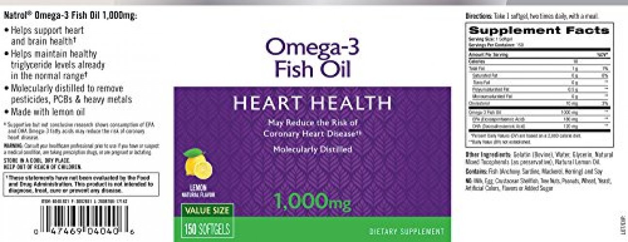 Natrol omega 3 fish oil clearance 1000mg