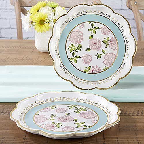 Aqua paper hot sale plates