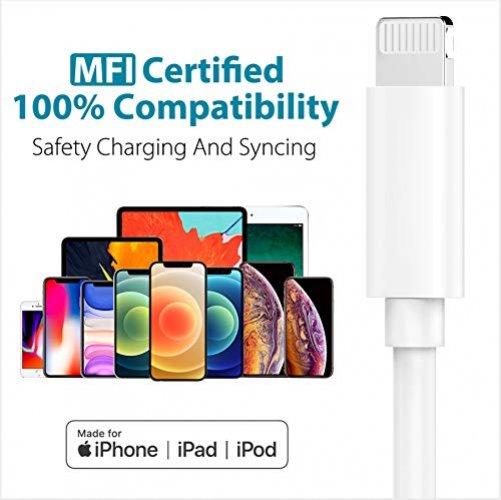 iPhone 14 Fast Charger Cord 3 Pack 6ft USB C to Lightning Cable - MFi  Certified PD2.0 Charging Cable - Type C Port Support Quick Charge Sync for