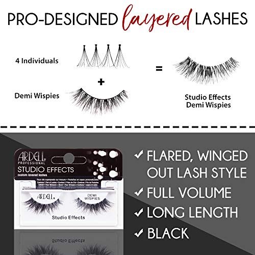 Ardell Studio Effects Demi Wispies Black, 4 Pack - Imported Products from  USA - iBhejo