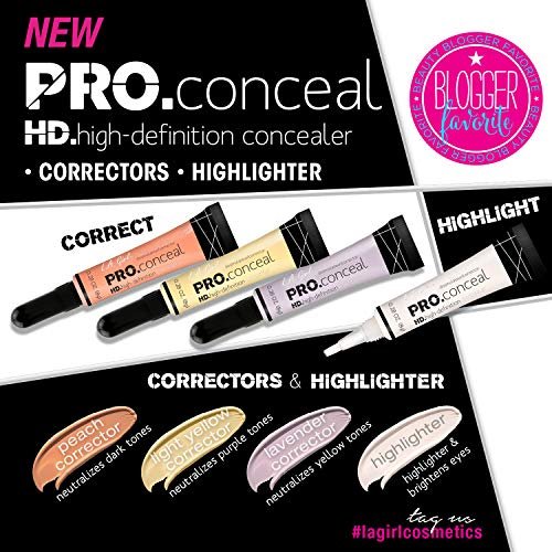 LA Girl Hd Pro Conceal, Flat White Corrector, 0.28 Ounce