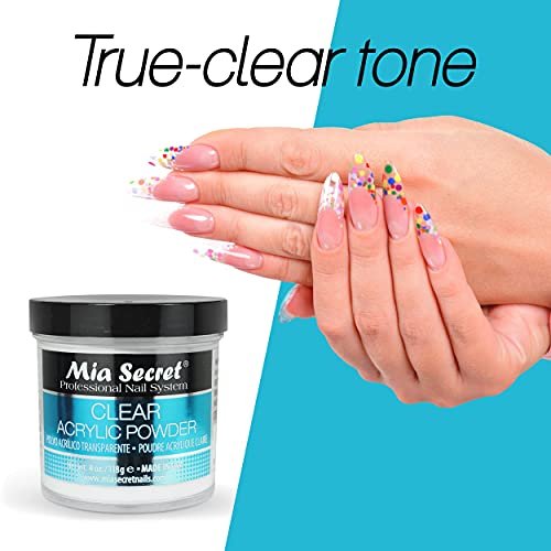 Mia Secret Clear Acrylic Powder 4 oz