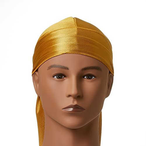 Power Wave Silky Satin Durag - Gold