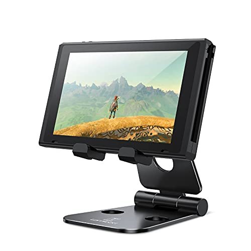 Lamicall Adjustable Cell Phone Stand for Desk - Foldable Aluminum Desktop  Phone Holder Cradle Dock, Compatible with Phone 13 12 Mini 11 Pro Xs Xs Max