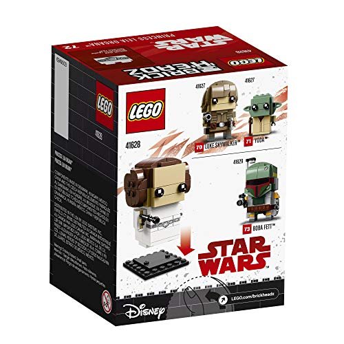  LEGO 6225350 Brickheadz Princess Leia Organa 41628 Building  Kit, Multicolor : Toys & Games