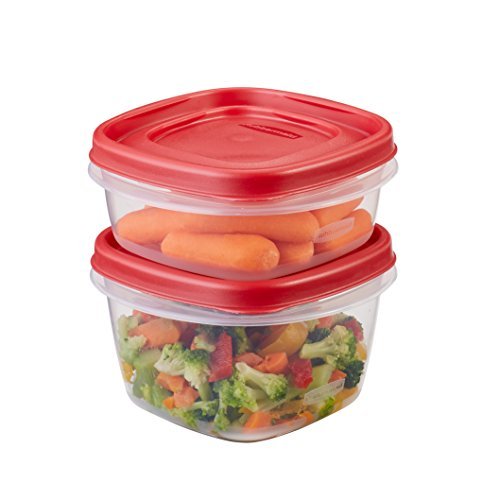 Rubbermaid Easy Find Lids Food Storage Set - Racer Red/Clear, 18