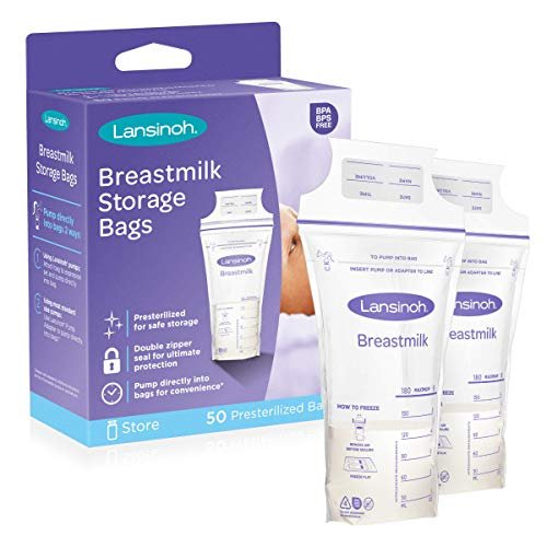 Lansinoh Breastmilk Storage Bags, 50 Count, 6 Ounce, Easy To Use Milk  Storage Bags For Breastfeeding, Presterilized, Hygienically Doubled-Sealed,  For - Imported Products from USA - iBhejo